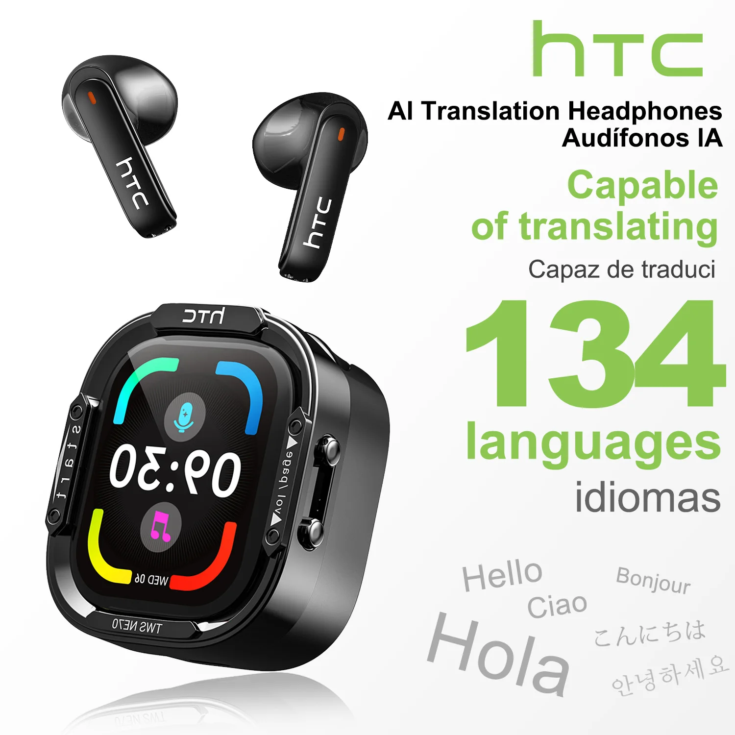 Esports Gaming Earbuds - HTC NE70 Bluetooth V6.0 Headphones Smart