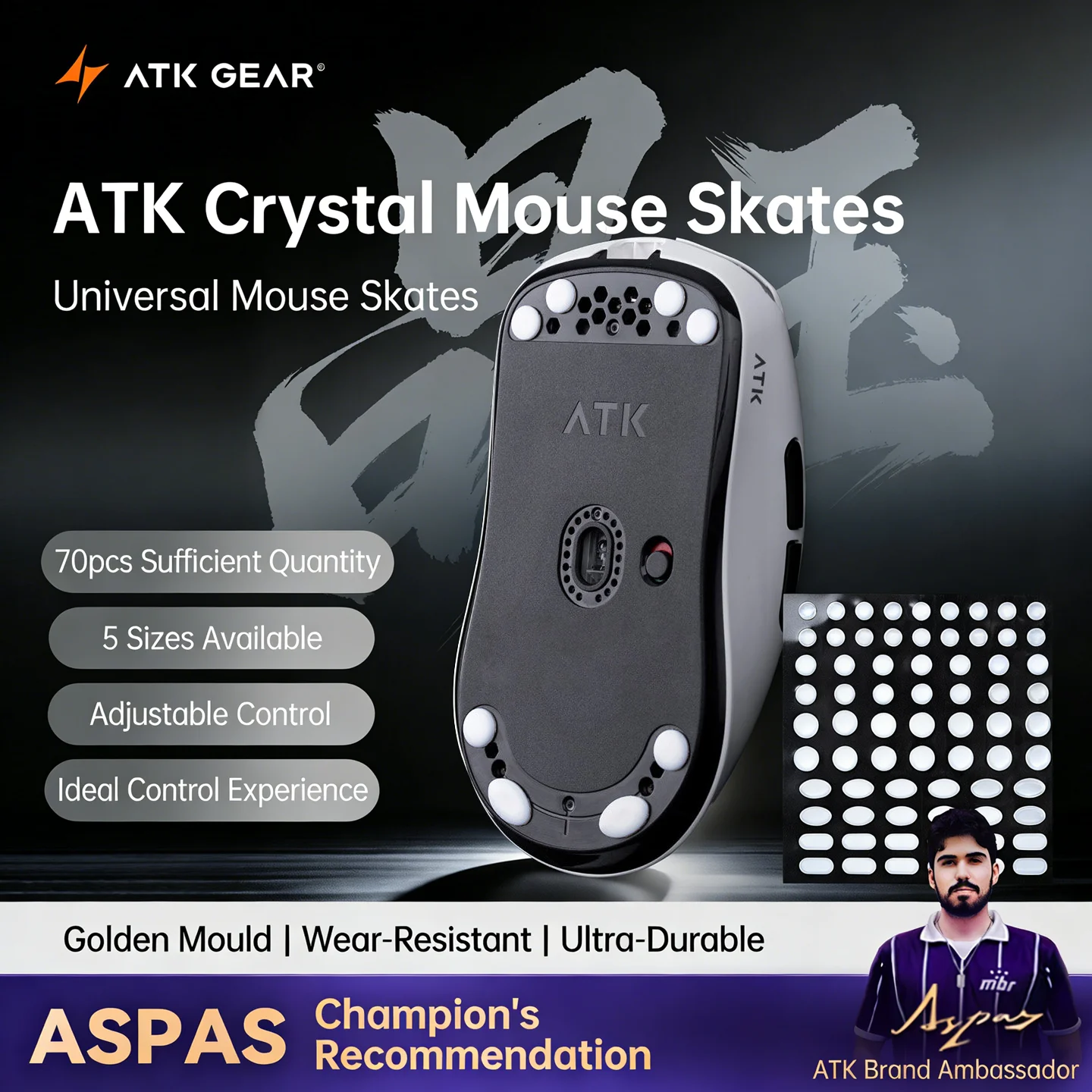 ATK Crystal Jade Mouse Skates  - Esports Gaming Pcs review and price
