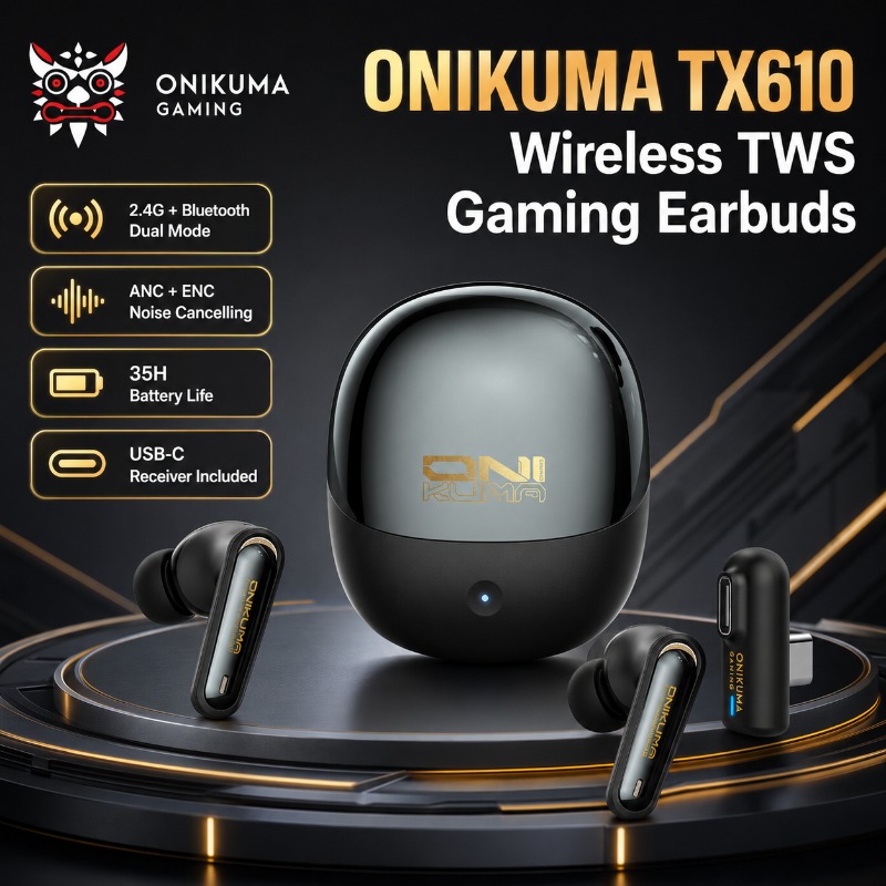 ONIKUMA TX610 Wireless Gaming  - Esports Gaming Earbuds review and price