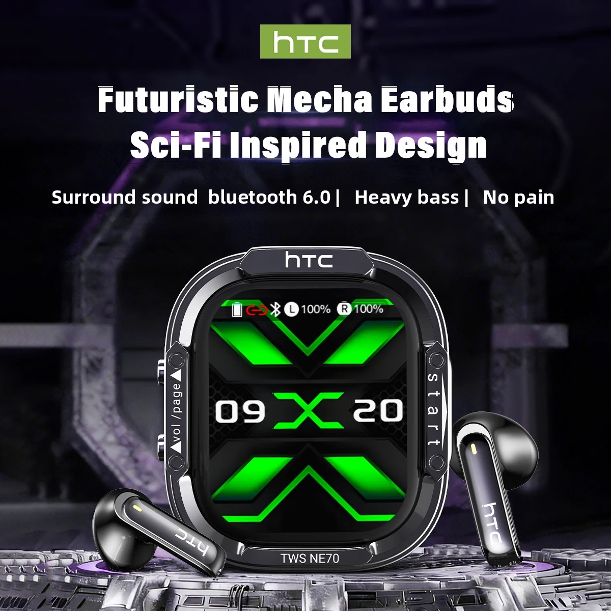 HTC NE70 Bluetooth V6.0 Headph - Esports Gaming Earbuds review and price