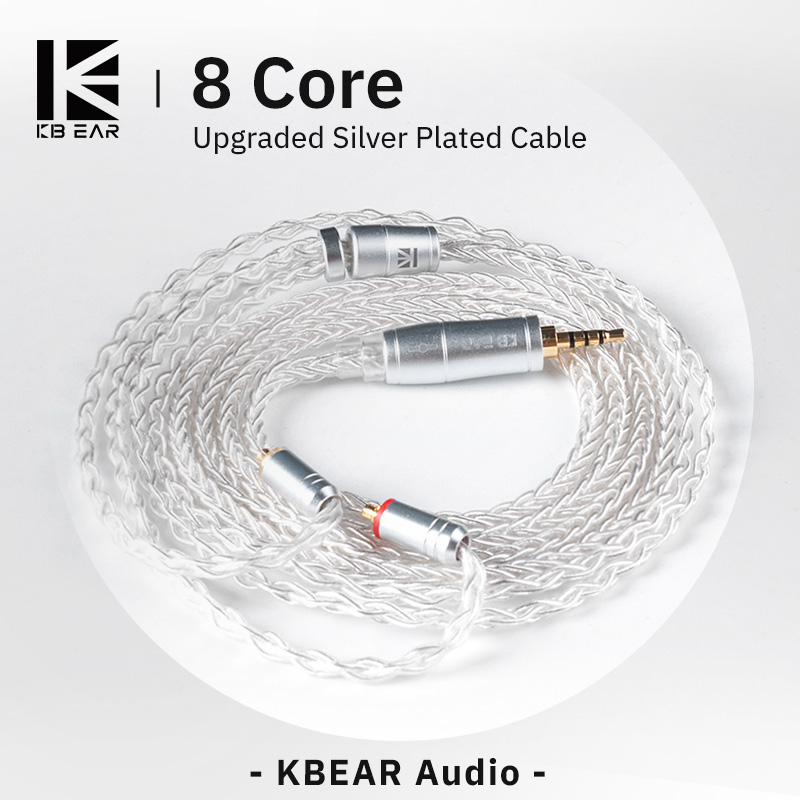 KBEAR 8 Core Upgraded Silver W - Esports Gaming Earbuds review and price