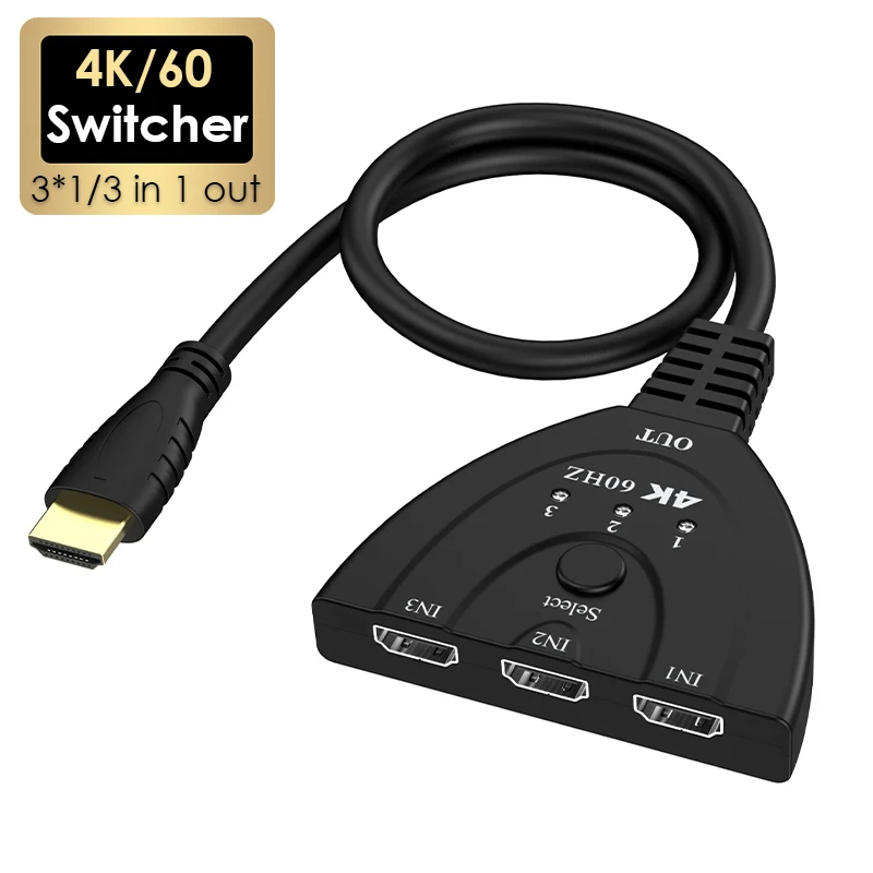 4K 60Hz 3D Mini 3 Port HD Swit - Esports Gaming Hub review and price