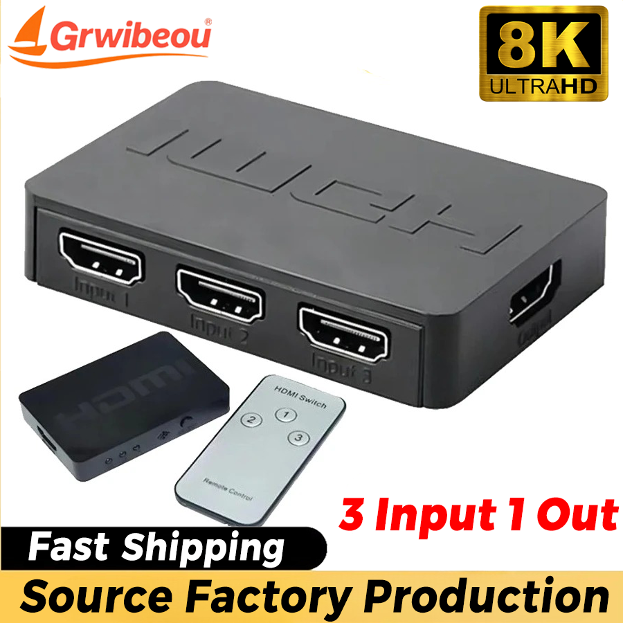 3 Ports HDMI-Compatible Switch - Esports Gaming Hub review and price