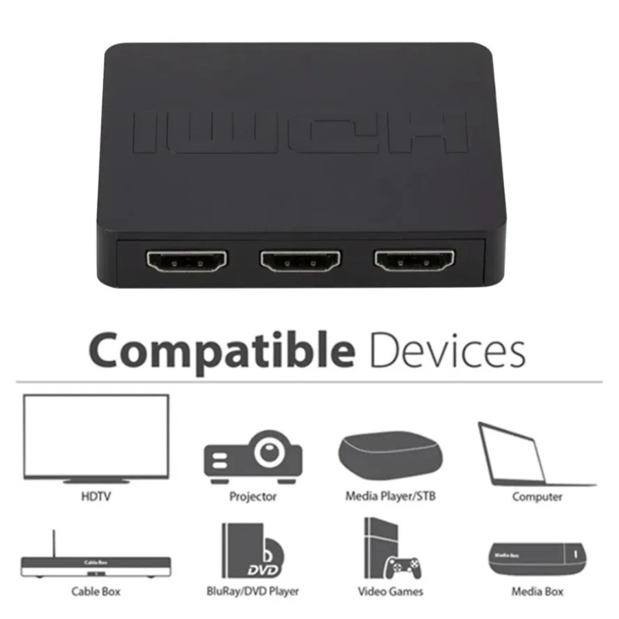 3 Ports HDMI-Compatible Switch - Esports Gaming Hub review and price