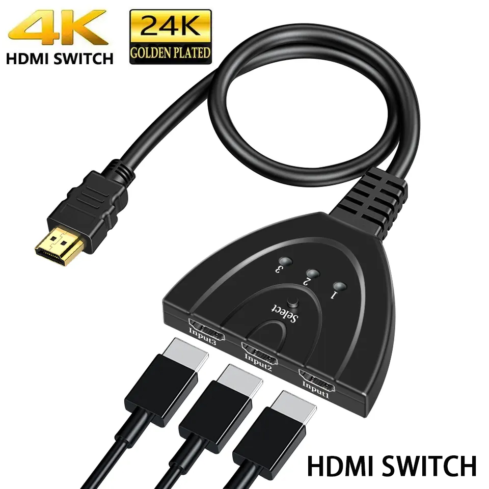 HDTV Switch 3 in 1 4k Splitter - Esports Gaming Hub review and price